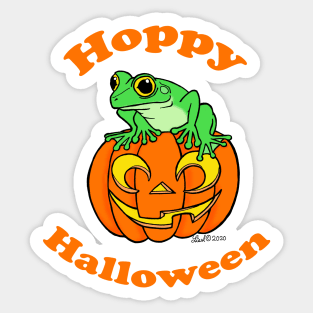 Hoppy Halloween Sticker